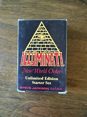 Illuminati Card Deck New World Order Unlimited Starter Set 1995 Steve Jackson • $106.51