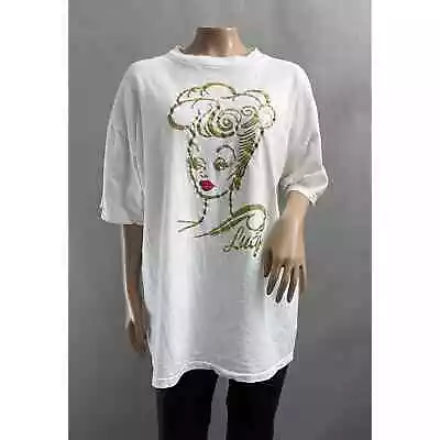 Diamond Dust Vtg 1991 T-Shirt Adult XL I Love Lucy Glitter Graphic Single Stitch • $39.99