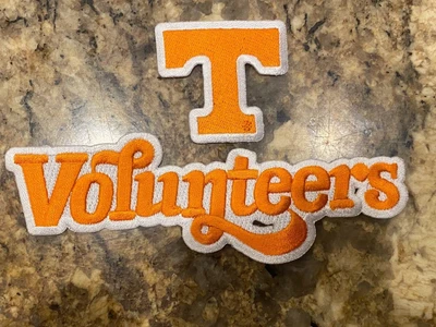 $14.95 • Buy University Of Tennessee Volunteers Iron/Sew On Embroidered Patch Set Free Ship