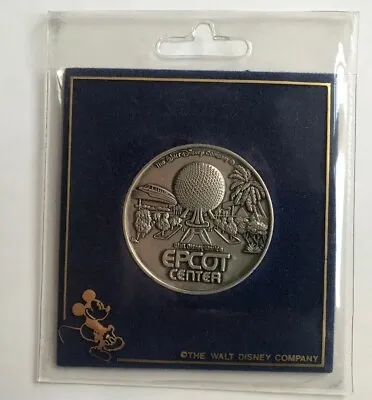 1987 Disney Epcot Center Souvenir Medal Coin 25 G 42 Mm In Original Wallet • $66.95