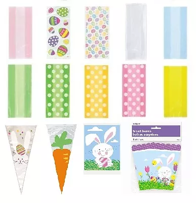 Easter Cello Party Bags 20 30 Qty Cellophane Rabbits Dots Easter Egg Hunt • £3.10