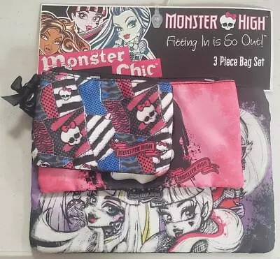 Monster High Fitting In Is So Out! 3 Piece Bag Set • $13.99