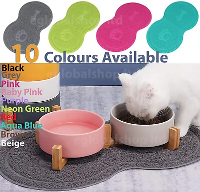 £4.49 • Buy Multi-Purpose 8 Shape Pet Feeding Mat  Small Dog/Puppy/Cat Food Bowl Place Mat