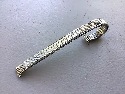 Womens Speidel Twist-O-Flex Metal Watch Band 10-13mm XL Silver Tone NOS Vintage • $17.99