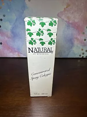 Vintage Natural De Myrurgia Concentrated Spray Cologne 4.2 Oz • $72.24