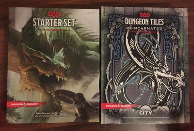 $66.98 • Buy Dungeons & Dragons Games Dungeon Tiles Reincarnated City & D&D Starter Set 