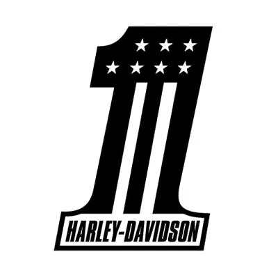 Harley Davidson Vinyl Decal - #1 Number 1 Logo Premium Vinyl Decal Sticker Ship • $4.99