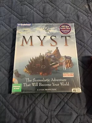 Myst 1993 FACTORY SEALED Windows CD ROM • $80