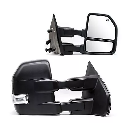 Power Heated Tow Mirrors Puddle Light Signal For 2004-2014 Ford F-150 • $61.59