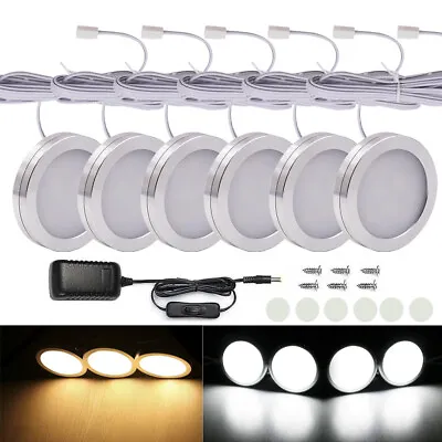 £19.19 • Buy LED Mains Under Cabinet Light Kitchen Cupboard Shelf Counter Display Lamp 3/6Pcs
