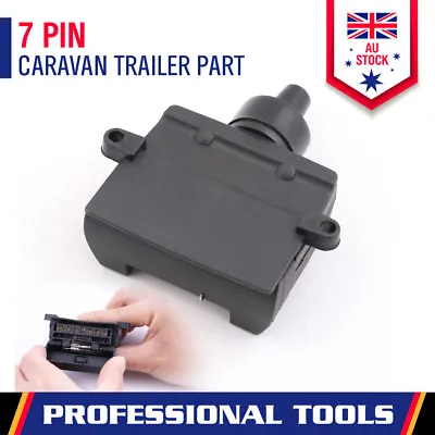 7 Pin Female Flat Trailer Plug Rectangle Connector Caravan Boat Trailer Parts • $13.99