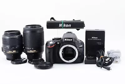 Nikon D5100 16.2MP Digital SLR Camera Body W/18-55+50-200mm Lens Set From Japan • $544.16