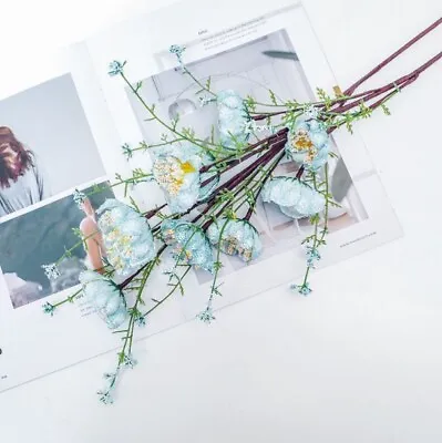 10 Heads Artificial Lily Fake Silk Flowers Stem Wedding Home Party Garden Decor • £3.79
