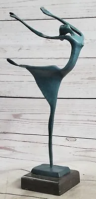 Special Patina Abstract Art: Handmade Bronze Statue By Milo Mid Century Woman • $199