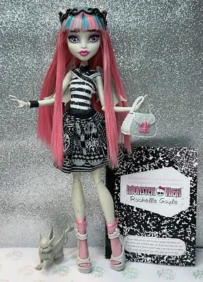 Monster High First Wave Rochelle Goyle Doll COMPLETE W/ Wings Purse Diary • $119.94