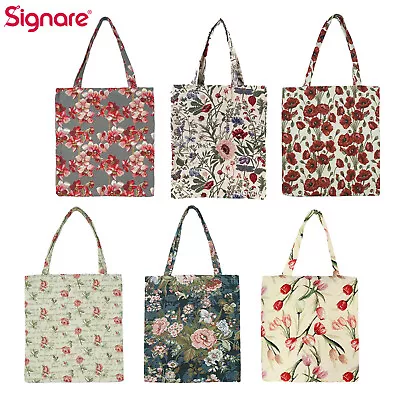 Reusable Grocery Bag Foldable Eco Friendly Shopping Tote In Floral Design • $18.99