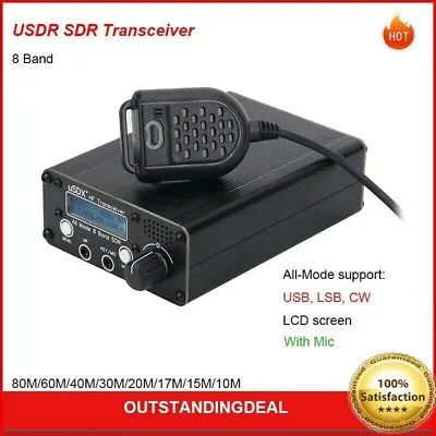 USDX USDR SDR Transceiver All Mode 8 Band HF Ham Radio QRP CW Transceiver Ot25 • $115
