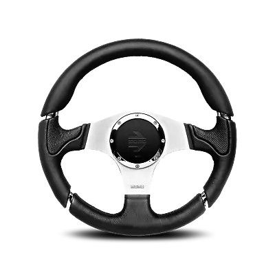 Momo Millenium Steering Wheel - Black Leather 350mm • $378.87