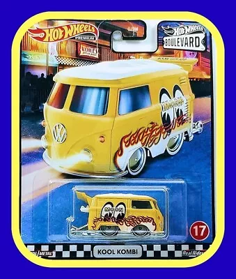 Hot Wheels Kool Kombi Boulevard Mooneyes Yellow Diecast Scale 1/64 • $29.99