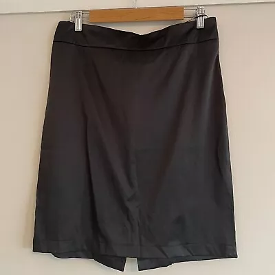 Sugarbebe Size 12 Black Bow Back Slit Pencil Skirt Knee Length  • £3