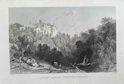 Antique Print Ayden Castle Northumberland 1835 Published By T Allom • $6.22