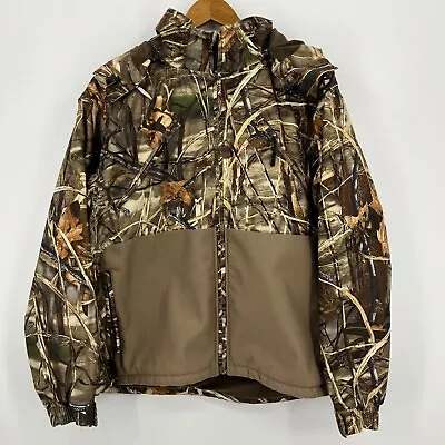 Cabela's Jacket Men's L Green Brown Camouflage Dry Plus Hunting Outerwear • $19.95