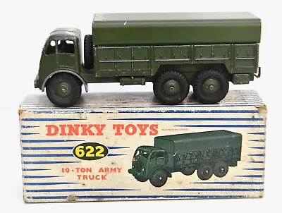 Vintage Dinky Toys 622 10 Ton Army Truck Model In Original Box • $54.29