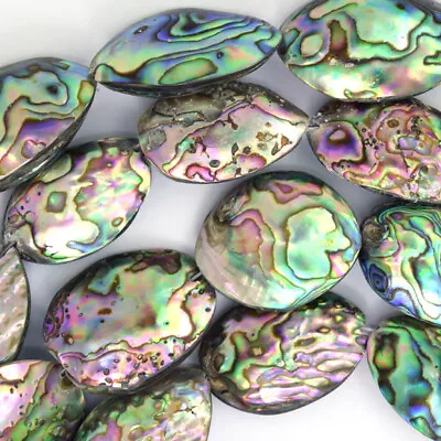 25mm - 32mm Natural Abalone Shell Pebble Nugget Beads 15  Strand • $21.99