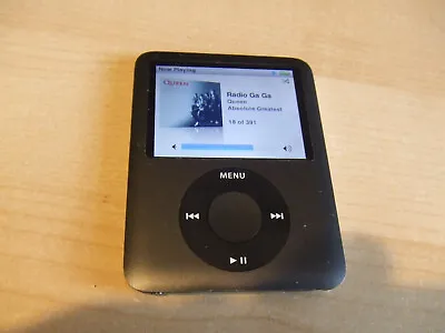 Apple IPod Nano 3rd Gen Black 8GB MP3 Media Player A1236 • £29