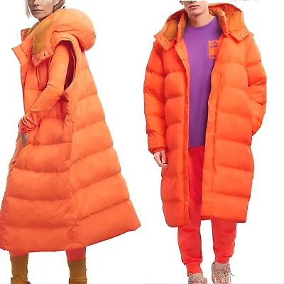 Adidas IVY PARK Originals Parka Jacket Unisex All Gender Triple Orange Coat 2in1 • $149.90