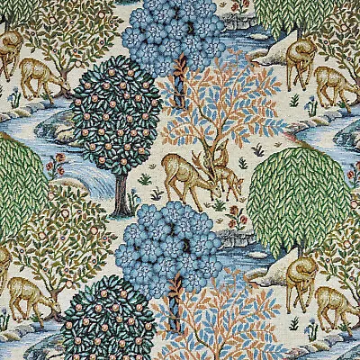 Tapestry Fabric William Morris The Brook Natural Upholstery Fabric Material • £2.99