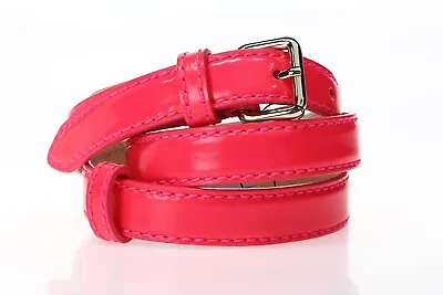 MARC BY MARC JACOBS 135240 Women's Pink Neon Leather Waist Belt Sz M/L • $55.25