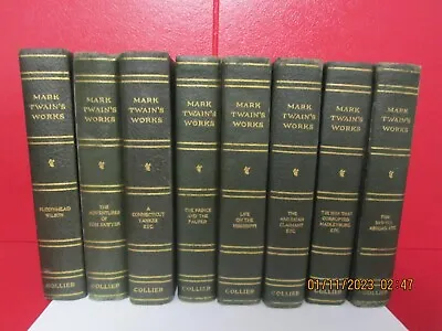 1917-21 Lot Of 8 Antique Books: Mark Twain's Works By Collier & Sons • $49