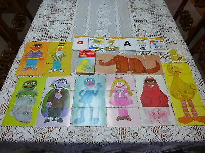 Vintage Flash Cards Sesame Street Colors 1981 & Upper + Lower Case ABC's • $9.99