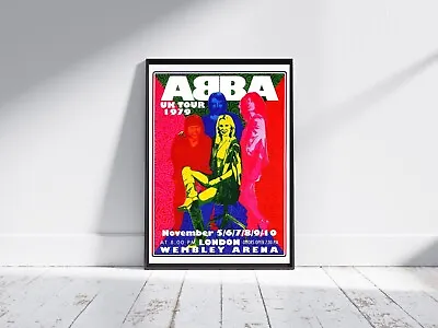 ABBA Concert Poster Wembley Arena London - Wall Art Music Print A5 A4 A3 #078 • £2.99