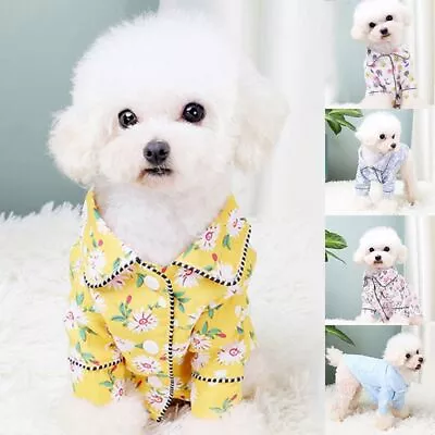 Yorkies Bulldogs Chihuahua Dog Pajamas Dog Clothes Puppy Coat Pet Clothing • £4.96