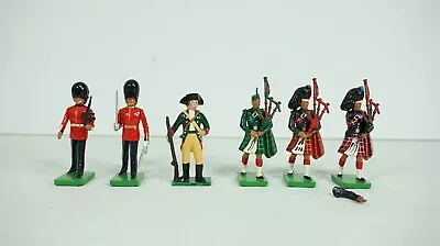 Britain & Marlborough Toy Soldier W/ Sword Bag Pipe Players Colonial Army B25 • $21