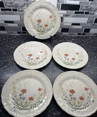 5 Mikasa Margaux Salad Plates 8 1/4” Fine Ivory Read • $30