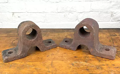 Pair C.1910 Factory Cart Mounting Brackets No Damage Restoration Axle Ready! • $35.10