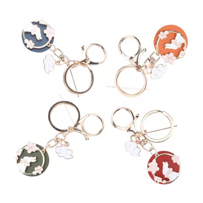  4 Pcs Alloy Key Chain Child Handbag Charm Keychains For Backpacks • £10.99