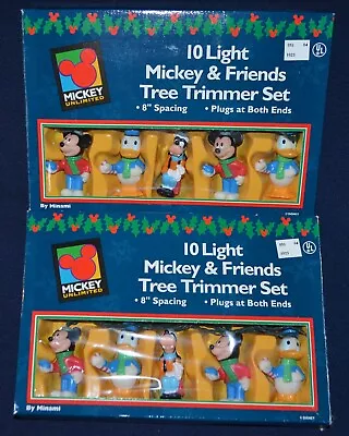 2 Mickey & Friends Goofy Tree Trimmer Disney Christmas Lights String Set New Lot • $49.99