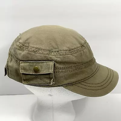 Cadet Hat Target Adult Adjustable Strapback Khaki Military Style Cap With Pocket • $13.49