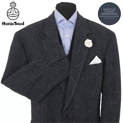 Harris Tweed Jacket Blazer 50R Herringbone Country Weave Hacking Hunting Sports • $93.32