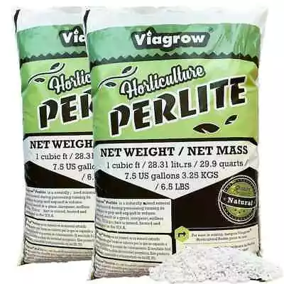 Perlite White Planting Soil Organic Additive Growing Medium 59.8qt/2-1cu Ft Bags • $28