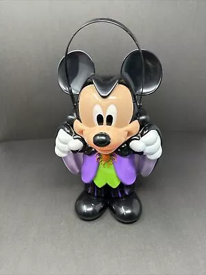 Disney Parks Halloween Mickey Mouse Dracula Vampire Popcorn Bucket • $26.99