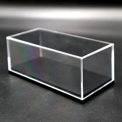 Acrylic Display Case Model Cars Show Box Transparent Dust Proof Black Base 1/64 • $11.20