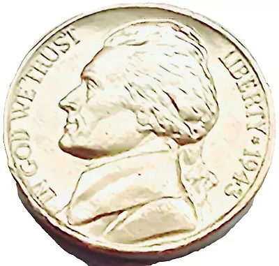 1943-D Jefferson  Silver “War” Nickel Very Nice Ch BU Coins FREE Shipping • $9.95