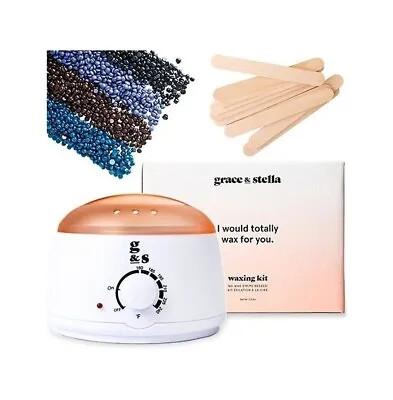 Waxer Warmer Hair Removal Waxing Kit Grace & Stella  I Would Totally Wax For You • £11.99