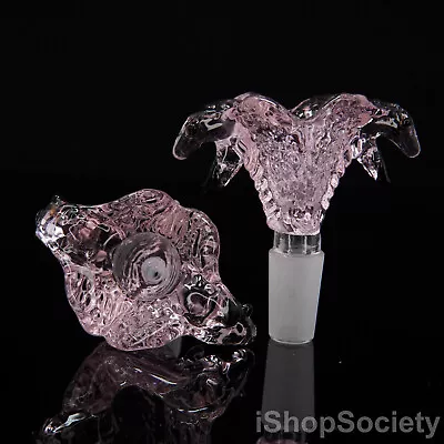 $12.99 • Buy 3  Double Cobra Slide Bowl 14mm Water Pipe Hookah Head Piece Thick Glass Bowl PK