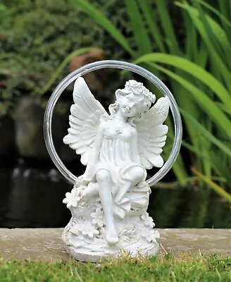 £17.95 • Buy Garden Ornament Solar Powered LED Fairy Angel Cherub Figurine Statue